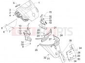 PIAGGIO MP3 250 ie LT Rear cover - Splash guard