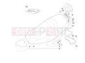 PIAGGIO MP3 300 4T 4V ie ERL Hibrid Saddle/seats