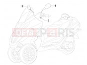 PIAGGIO MP3 300 4T 4V ie ERL Hibrid tükör