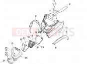 PIAGGIO MP3 300 4T 4V ie ERL Hibrid első idom
