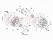 PIAGGIO MP3 300 4T 4V ie ERL Hibrid első kerék