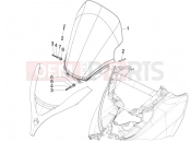 PIAGGIO MP3 300 4T 4V ie ERL Hibrid szélvédő plexi