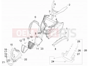 PIAGGIO MP3 300 ie LT Touring első idom
