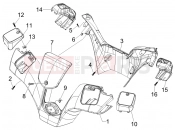 PIAGGIO MP3 300 ie MIC kormány burkolat