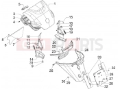 PIAGGIO MP3 300 ie Touring Rear cover - Splash guard