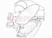 Saddle/seats - Piaggio MP3 300 YOUrban ERL 2013
