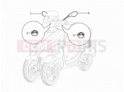 Driving mirror/s - Piaggio MP3 300 YOUrban LT ERL 2011