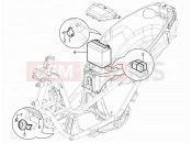 Remote control switches - Battery - Horn - Piaggio MP3 300 YOUrban LT ERL 2012