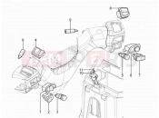 Selectors - Switches - Buttons - Piaggio MP3 300 YOUrban LT ERL 2012