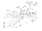 Control pedals - Levers - Piaggio MP3 300 YOUrban LT ERL 2014