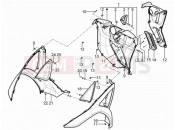 Front glove-box - Knee-guard panel - Piaggio MP3 300 YOUrban LT ERL 2014