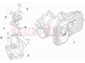 PIAGGIO MP3 400 ie Throttle body - Injector - Induction joint