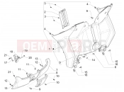 PIAGGIO MP3 500 LT Business Front glove-box - Knee-guard panel