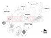 Plates - Emblems - Piaggio MP3 500 LT Sport 2014