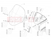 Windshield - Glass - Piaggio MP3 500 LT Sport 2015