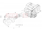 Cylinder-piston-wrist pin unit - Piaggio MP3 500 LT Sport 2016