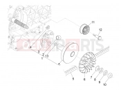 Driving pulley - Piaggio MP3 500 LT Sport - Business 2013