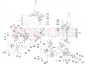 Fork's components (Mingxing) - Piaggio MP3 500 LT Sport - Business 2013