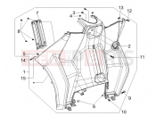 Front glove-box - Knee-guard panel - Piaggio MP3 500 LT Sport - Business 2013