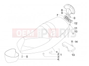 Saddle/seats - Piaggio MP3 500 LT Sport - Business 2013