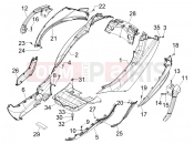 Side cover - Spoiler - Piaggio MP3 500 LT Sport - Business 2013