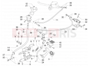 Control pedals - Levers - Piaggio MP3 500 MAXI Sport Business ABS 2019