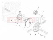 Driving pulley - Piaggio MP3 500 MAXI Sport Business ABS 2019