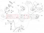 Handlebars coverages - Piaggio MP3 500 MAXI Sport Business ABS 2019