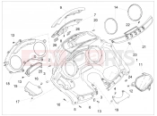 Meter combination - Cruscotto - Piaggio MP3 500 MAXI Sport Business ABS 2019