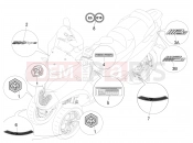 Plates - Emblems - Piaggio MP3 500 MAXI Sport Business ABS 2019