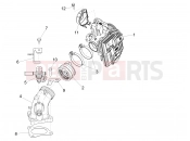 Throttle body - Injector - Induction joint - Piaggio MP3 500 MAXI Sport Business ABS 2019
