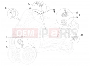 PIAGGIO MP3 500 RL Sport - Business Remote control switches - Battery - Horn