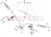 PIAGGIO MP3 500 Sport (USA) Handlebars - Master cil.
