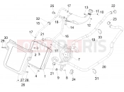 Cooling system - Piaggio MP3 500 Sport (USA) 2011