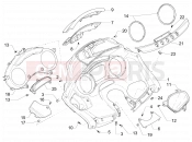Meter combination - Cruscotto - Piaggio MP3 500 Sport Business ABS (USA) 2015