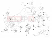 Selectors - Switches - Buttons - Piaggio MP3 500 Sport Business ABS (USA) 2015