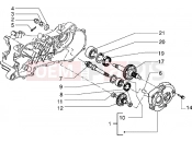 PIAGGIO NRG Extreme Rear wheel shaft