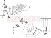 PIAGGIO Starting motor-starter lever