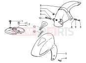 PIAGGIO Front and rear mudguard