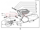 Catalytic silencer - Piaggio NRG MC3 DT