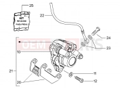 Front brake caliper - Piaggio NRG MC3 DT