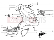 Front shield-footboard-spoiler - Piaggio NRG MC3 DT