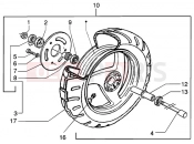 Front wheel - Piaggio NRG MC3 DT