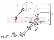 Handlebars component parts - Piaggio NRG MC3 DT