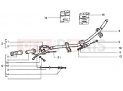 Handlebars component parts - Piaggio NRG MC3 DT