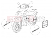 PIAGGIO NRG Power DD Plates - Emblems