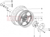 PIAGGIO NRG Power DD hátsó kerék