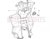 Front glove-box - Knee-guard panel - Piaggio NRG Power DD 2013