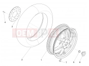Rear wheel - Piaggio NRG Power DD 2013