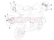 Remote control switches - Battery - Horn - Piaggio NRG Power DD 2013